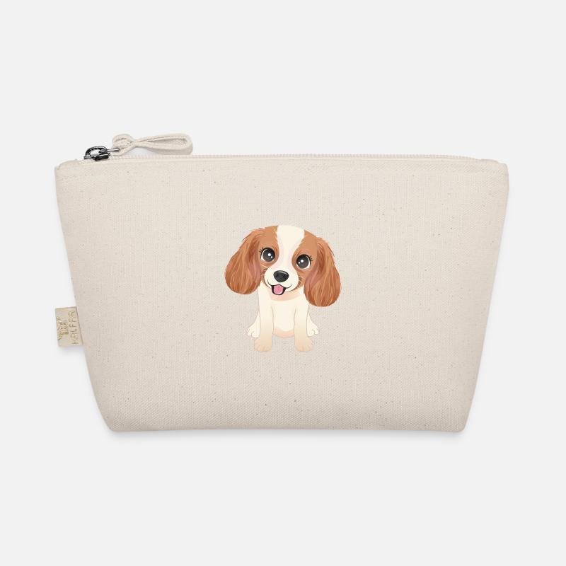 Mignon petit chien Cavalier King Charles Spaniel Trousse biologique