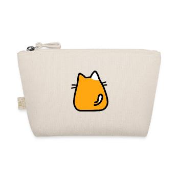 Niedliche orangefarbene Cartoon-Katze von hinten - Entzückend - Bio-Täschchen - Natur - Vorne