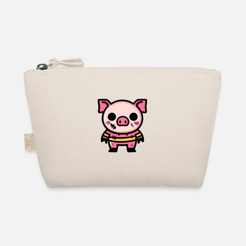 Cochon Halloween Bande dessinée Zombie Trousse biologique