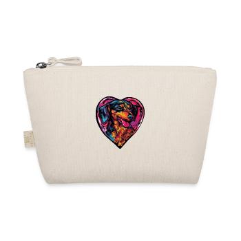 Teckel BlaireauChien Coeur Amour - Trousse biologique - nature - Devant