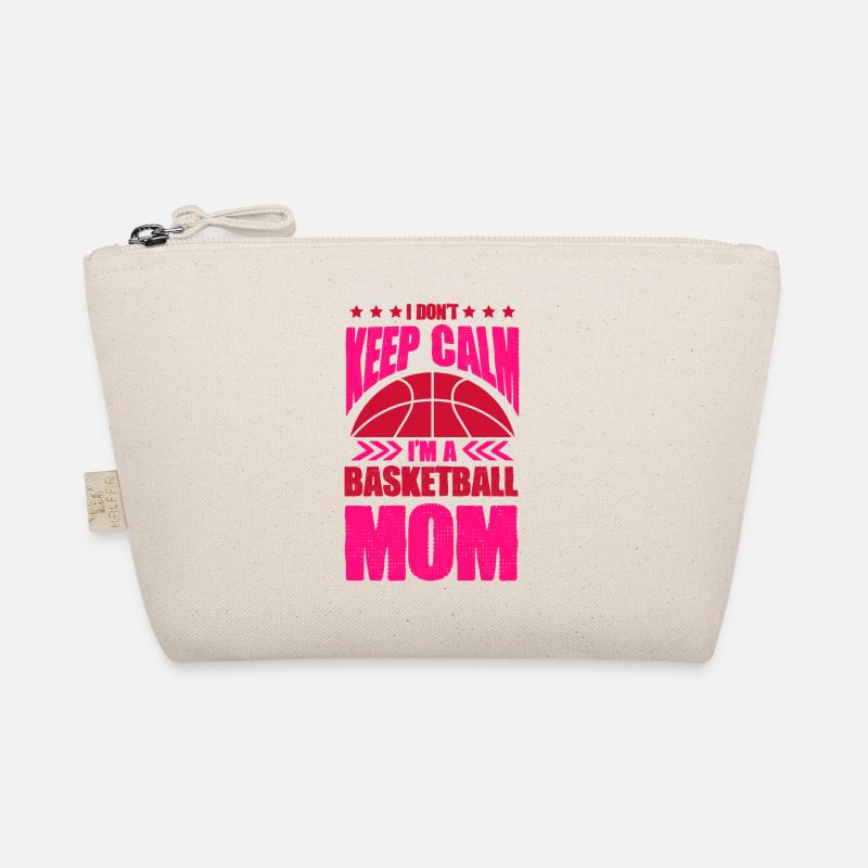 Basketball keep calm mama Bio-Täschchen