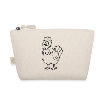 Chicken Comic Animal - Organic Pouch - nature - Front