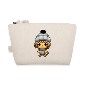 Lion Animal Baby Comic Winter - Organic Pouch - nature - Front