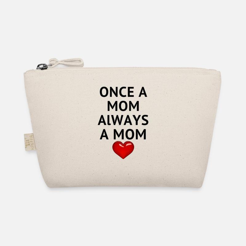 ONCE A MOM ALWAYS A MOM - Bio-Täschchen - Natur