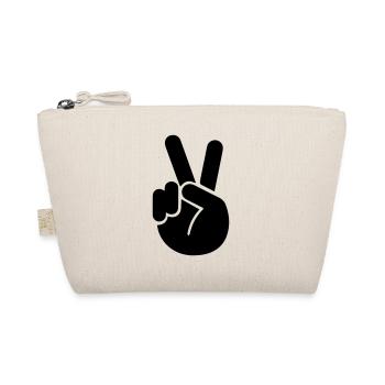 Hand Peace - Bio-Täschchen - Natur - Vorne