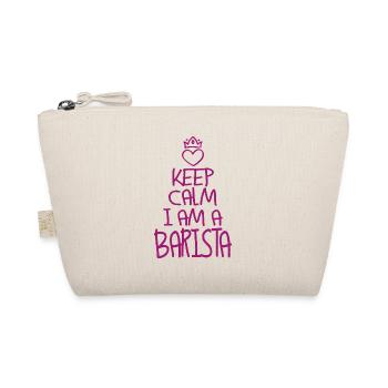 Keep Calm Barista cool Barista Gift - Organic Pouch - nature - Front