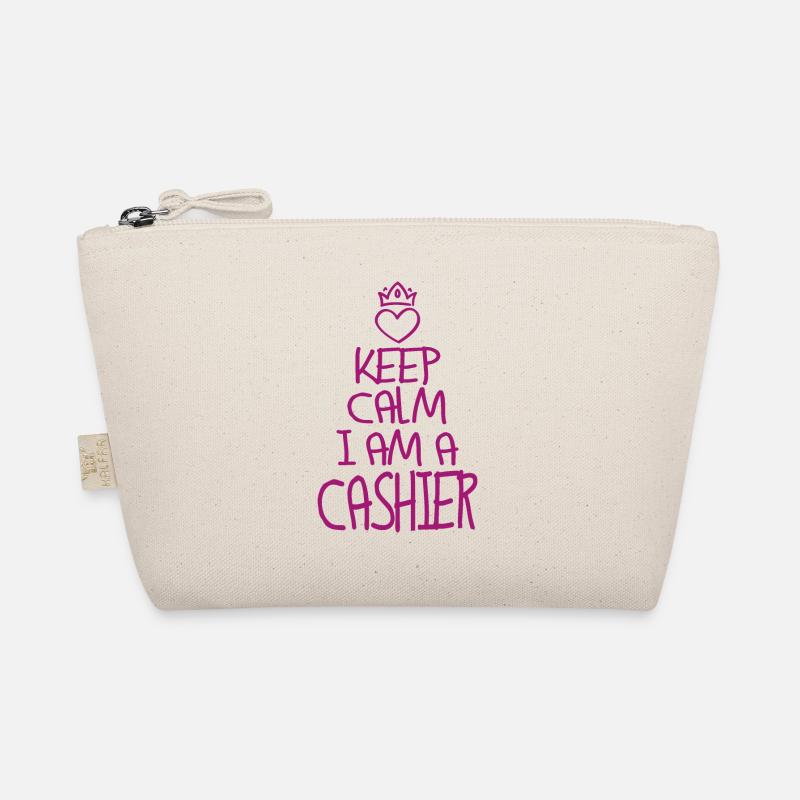 Keep Calm Cashier Cool Cashier Gift Organic Pouch
