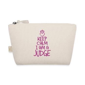 Keep Calm Judge cool Judge Gift - Organic Pouch - nature - Front