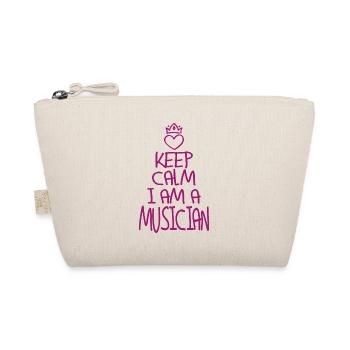 Keep Calm Musiker cool Musiker Geschenk - Bio-Täschchen - Natur - Vorne