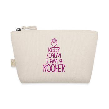 Keep Calm Dachdecker cool Dachdecker Geschenk - Bio-Täschchen - Natur - Vorne