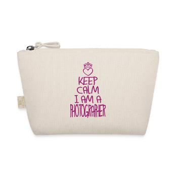 Keep Calm Fotograf cool Fotgraf Geschenk - Bio-Täschchen - Natur - Vorne