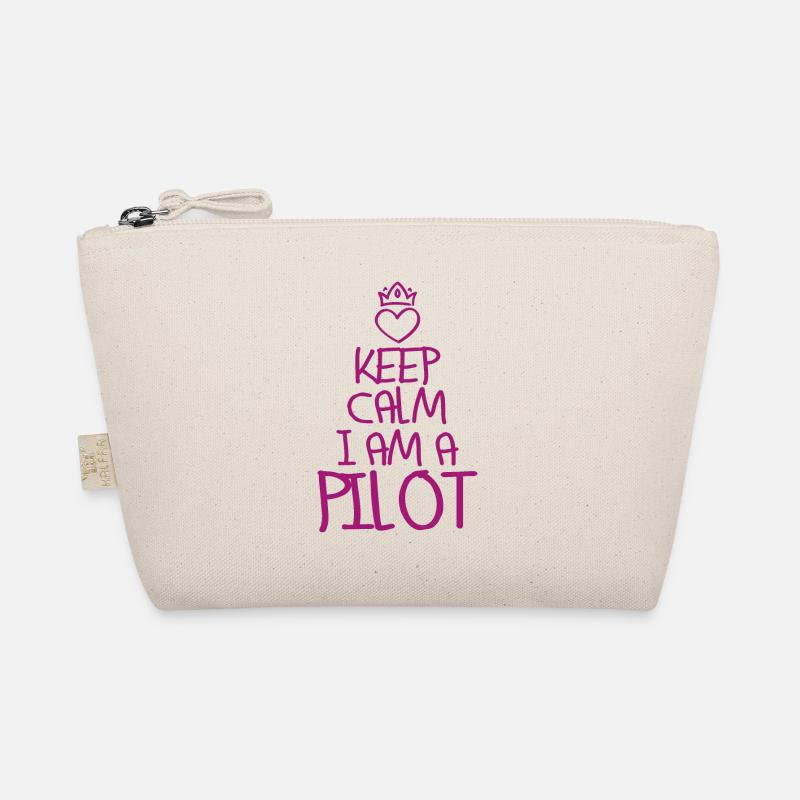 Keep Calm Pilot cool Pilot Geschenk Bio-Täschchen