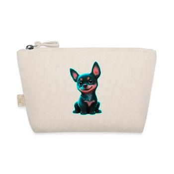 Australian Kelpie Welpe Neon - Bio-Täschchen - Natur - Vorne