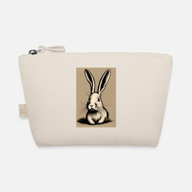 Drawing rabbit drawn Organic Pouch