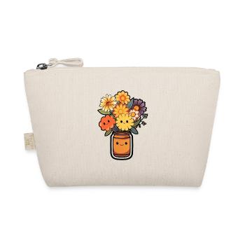 cartoon Einmachglas Blumen - Bio-Täschchen - Natur - Vorne