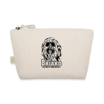 BRIARD coolster Hund Hundespruch Wilsigns Hunde - Bio-Täschchen - Natur - Vorne