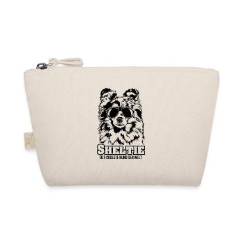 SHELTIE coolster Hund Hundespruch Wilsigns - Bio-Täschchen - Natur - Vorne
