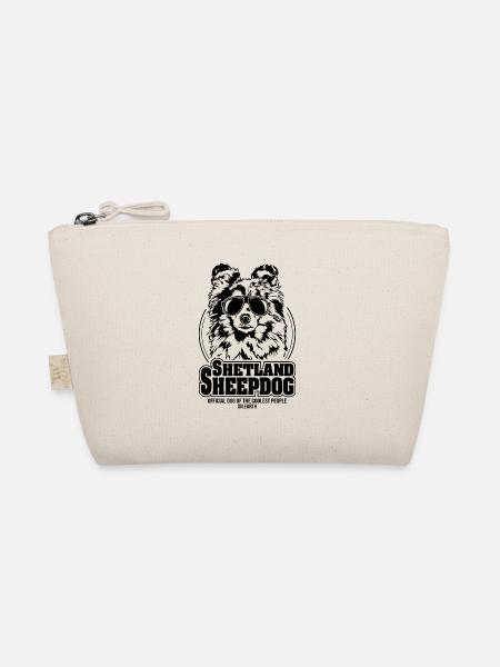 SHETLAND SHEEPDOG coolest people Hunde Spruch - Bio-Täschchen - Natur