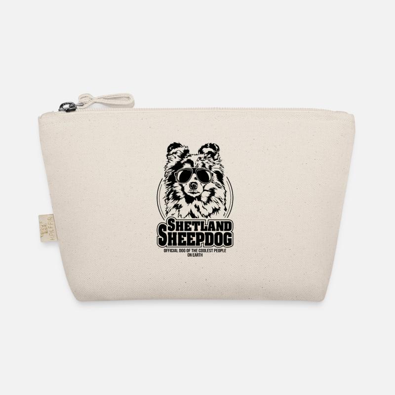 SHETLAND SHEEPDOG coolest people Hunde Spruch - Bio-Täschchen - Natur
