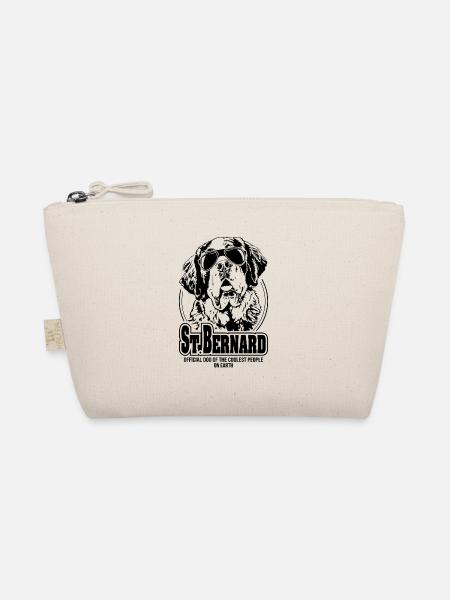 ST BERNARD coolest people dogs saying - Organic Pouch - nature - Front