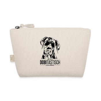 DOBITASTISCH Dobermann Hundespruch Hunde Wilsigns - Bio-Täschchen - Natur - Vorne