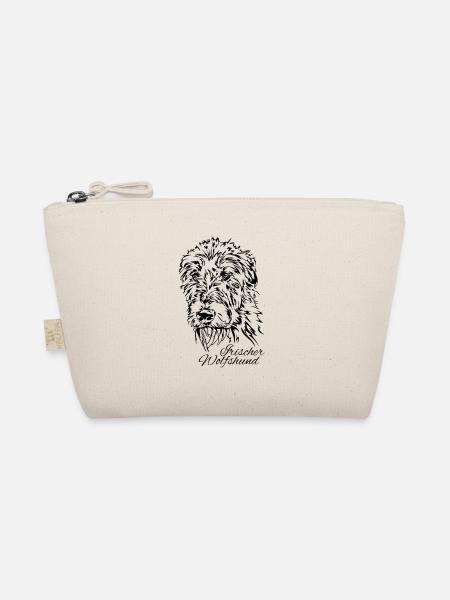 IRISCHER WOLFSHUND Portrait Windhunde Wilsigns - Bio-Täschchen - Natur