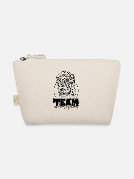 TEAM IRISH WOLFHOUND Hunde Windhunde Wilsigns - Bio-Täschchen - Natur - Vorne