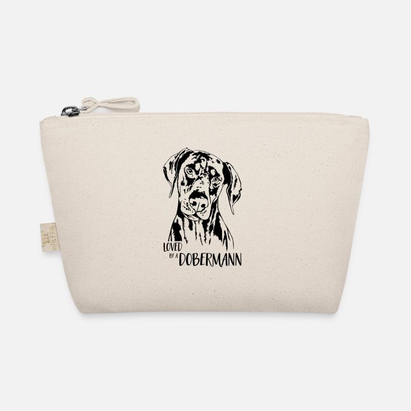 Loved by a Dobermann Hundespruch Wilsigns Bio-Täschchen