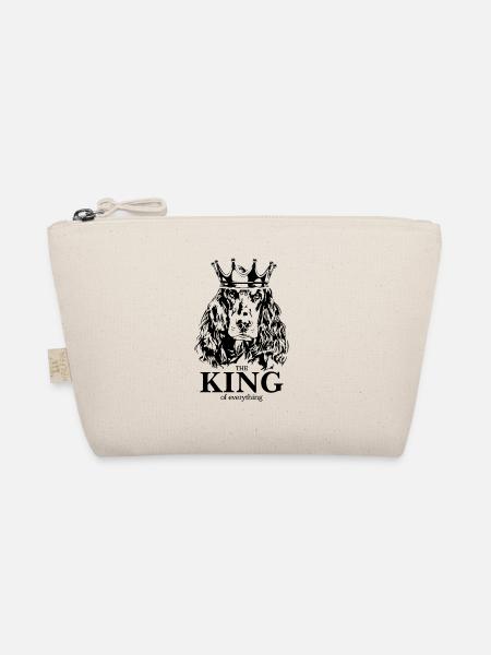 COCKER SPANIEL King Dog Saying Dogs Wilsigns - Organic Pouch - nature - Front