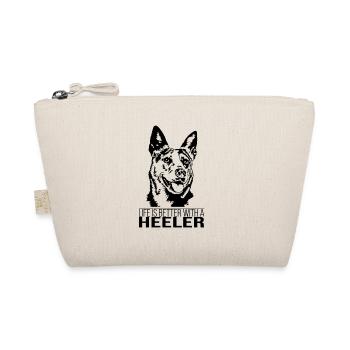 Heeler Life is better Dog Saying Wilsigns - Organic Pouch - nature - Front