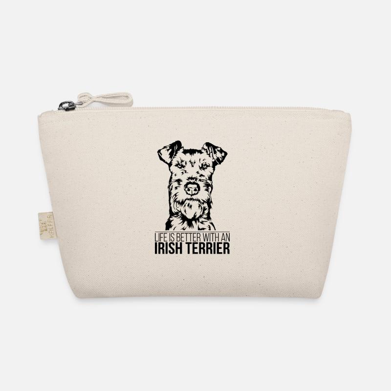 Irish Terrier life is better Dogs Dog Wilsigns Organic Pouch