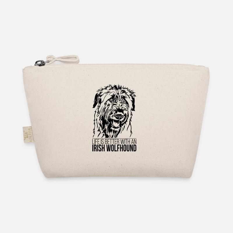 Irish Wolfhound life is better Hunde Wilsigns Bio-Täschchen