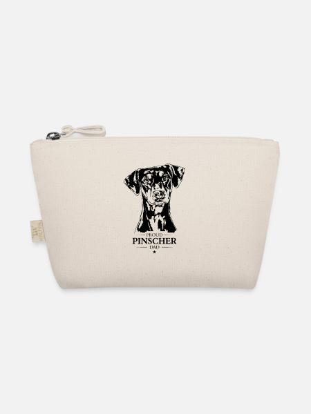 Pinscher Dad Hunde Hund Wilsigns - Bio-Täschchen - Natur