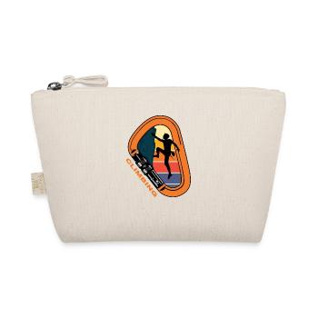 alpinist klettern karabiner kletterseil alpin - Bio-Täschchen - Natur - Vorne