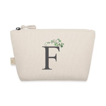 F with Shamrocks - Organic Pouch - nature - Front