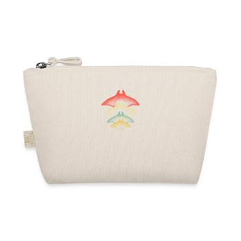 Manta Ray Dive Underwater Divers Gift Idea - Organic Pouch - nature - Front