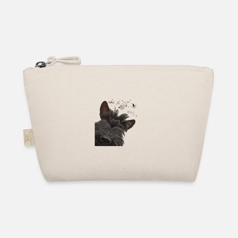 Curious Scottish Terrier Dog Organic Pouch
