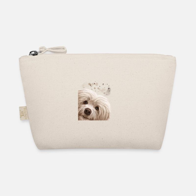 Curious Havanese Dog Organic Pouch
