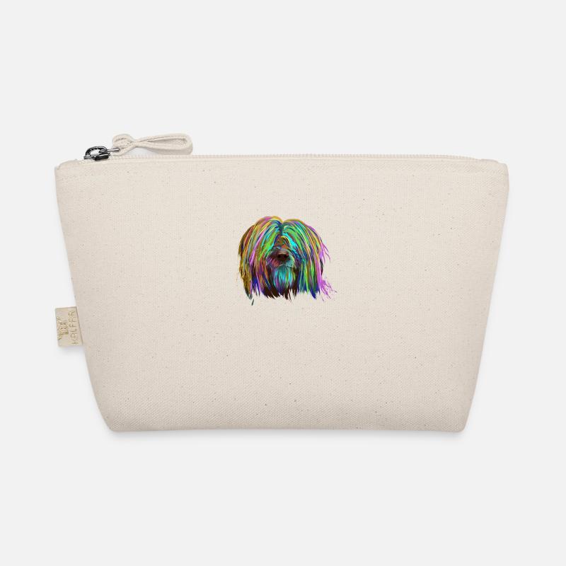 Colored Briard Dog Organic Pouch