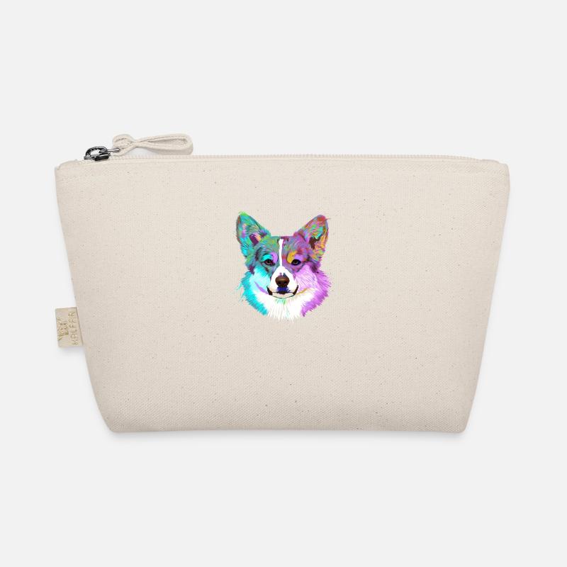 Farbiger Corgi Hund Bio-Täschchen