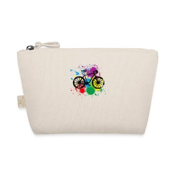 Colored Bicycle - Organic Pouch - nature - Front