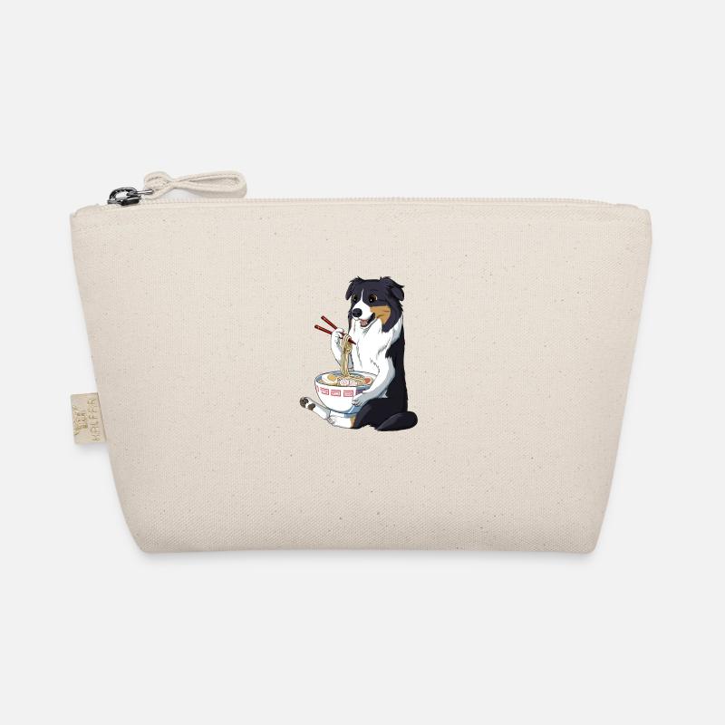 Japanischer Anime Ramen Australian Shepherd Hund - Bio-Täschchen - Natur