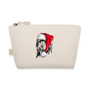 Père Noël COLLIE Barbe Chiens de Noël Wilsigns - Trousse biologique - nature - Devant