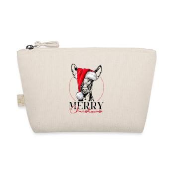 Père Noël Chien Joyeux Noël Chien Wilsigns - Trousse biologique - nature - Devant