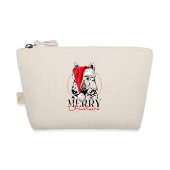 BERGER SUISSE BLANC Joyeux chien de Noël - Trousse biologique - nature - Devant