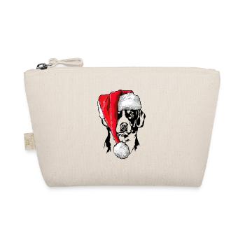 Santa Entlebucher Mountain Dog Christmas Wilsigns - Organic Pouch - nature - Front