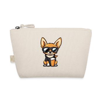 Chihuahua Hund Apres Ski Bier - Bio-Täschchen - Natur - Vorne