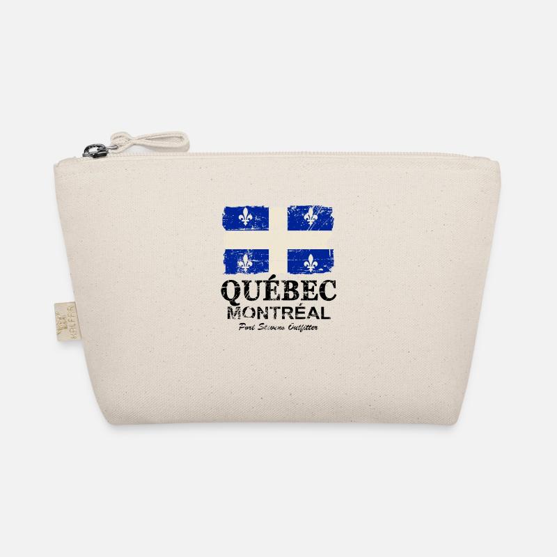 Québec Flag - Canada - Vintage Look - Trousse biologique - nature