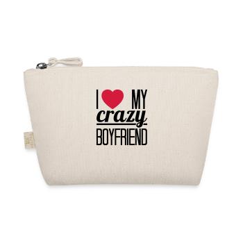 I love my crazy Boyfriend - Bio-Täschchen - Natur - Vorne