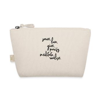 Serve Love Give Purify Meditate Realize - Organic Pouch - nature - Front
